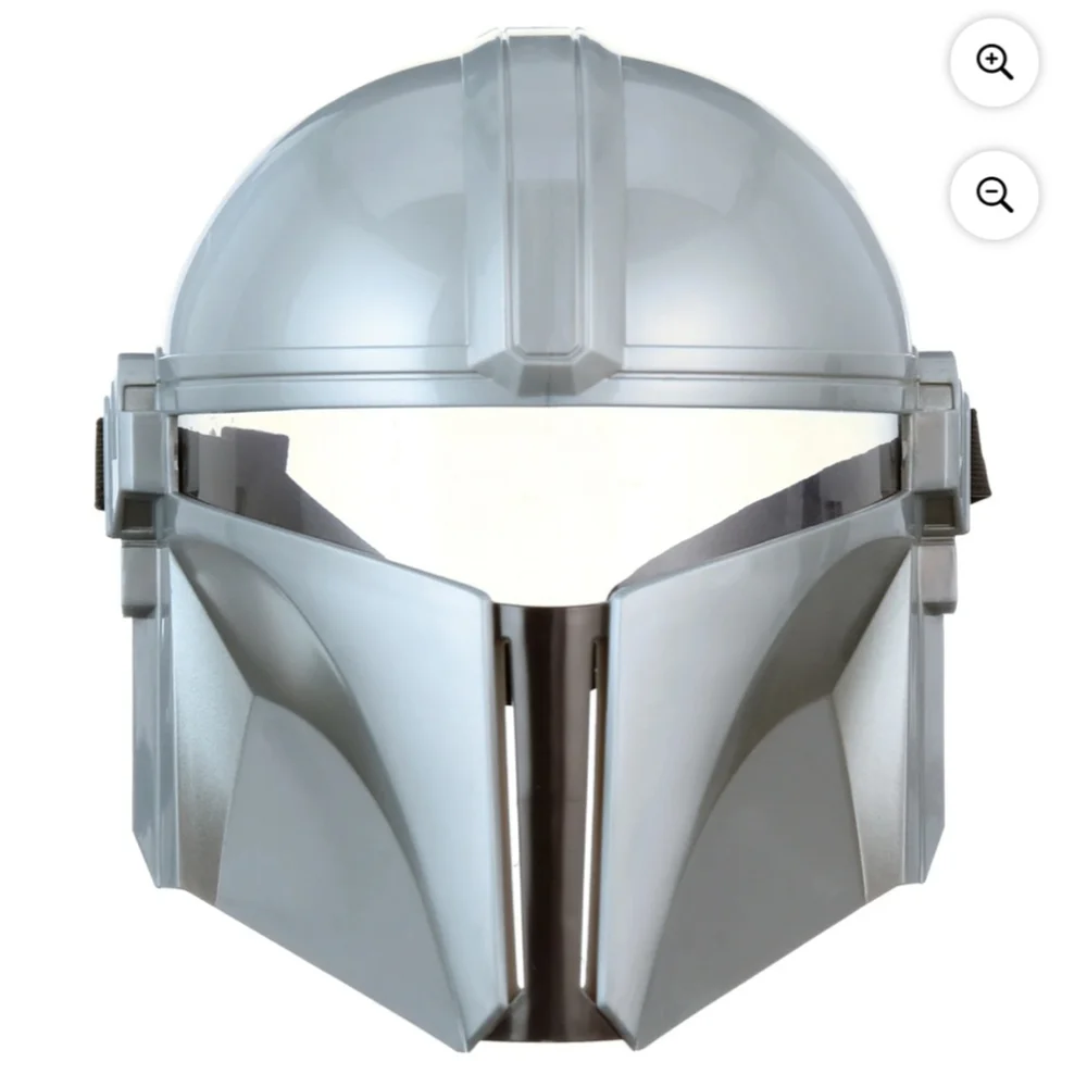 NEW Hasbro Mandalorian Mask & Gauntlet One Size Silver Blue